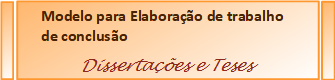 Modelo para elaborao de Trabalho de concluso